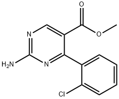 Methyl2-amino-4-(2-chlorophenyl)pyrimidine-5-carboxylate Struktur