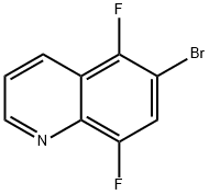 6-BROMO-5,8-DIFLUOROQUINOLINE,1133115-72-6,结构式