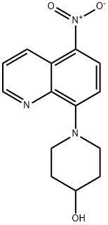 1-(5-NITROQUINOLIN-8-YL)PIPERIDIN-4-OL,1133115-76-0,结构式