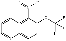 5-NITRO-6-(TRIFLUOROMETHOXY)QUINOLINE, 1133115-83-9, 结构式