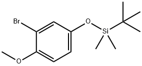 O-T-BUTYLDIMETHYLSILYL 3-BROMO-4-METHOXYPHENOL, 1133116-37-6, 结构式