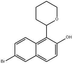 6-Bromo-1-(tetrahydropyran-2-yl)naphthalen-2-ol Structure