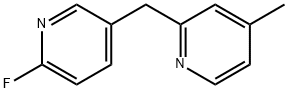 2-((2-Fluoropyridin-4-yl)methyl)-4-methylpyridine Struktur