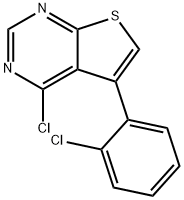 4-氯-5-(2-氯苯基)噻吩并[2,3-D]嘧啶,1133128-92-3,结构式