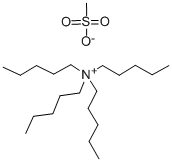 TETRAPENTYLAMMONIUM METHANESULFONATE 化学構造式