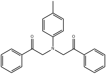 2,2'-(P-TOLYLAZANEDIYL)BIS(1-PHENYLETHANONE) Structure