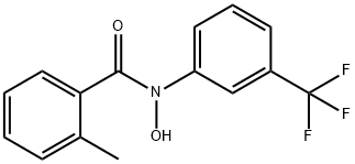 N-Hydroxy-2-methyl-N-[3-(trifluoromethyl)phenyl]benzamide 结构式