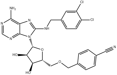 5'-O-[(4-Cyanophenyl)methyl]-8-[[(3,4-dichlorophenyl)methyl]amino]-adenosine|VER 155008