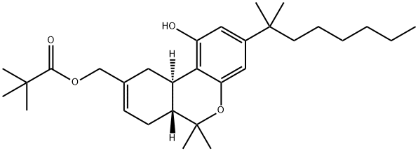 2,2-DiMethyl-propanoic Acid (6aR-trans)-[3-(1,1-DiMethylheptyl)-6a,7,10,10a-tetrahydro-1-hydroxy-6,6-diMethyl-6H-dibenzo[b,d]pyran-9-yl]Methyl Ester|O-叔-丁基羰基HU210