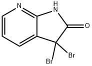 3,3-Dibromo-1H-pyrrolo[2,3-b]pyridin-2(3H)-one Struktur