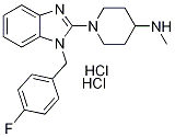 1-[1-(4-Fluorobenzyl)-2-benziMidazolyl]-4-(MethylaMino)piperidine dihydrochloride, 97% Struktur