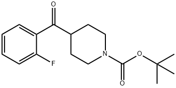 tert-butyl 4-(2-fluorobenzoyl)piperidine-1-carboxylate Struktur