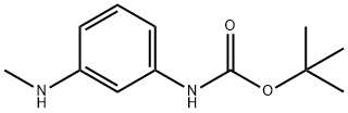 (3-甲氨基-苯基)-氨基甲酸 叔丁基 酯,1134328-09-8,结构式