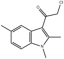 2-chloro-1-(1,2,5-trimethyl-1H-indol-3-yl)ethanone Struktur