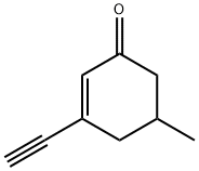 2-Cyclohexen-1-one, 3-ethynyl-5-methyl- (9CI) 化学構造式