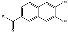 2-Naphthalenecarboxylic acid, 6,7-dihydroxy- (9CI) 化学構造式