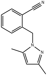 2-[(3,5-dimethyl-1H-pyrazol-1-yl)methyl]benzonitrile Structure