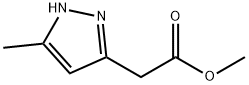 2-(5-甲基-1H-吡唑-3-基)乙酸甲酯, 113465-94-4, 结构式