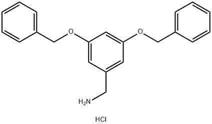 [3,5-Bis(benzyloxy)benzyl]amine hydrochloride 化学構造式