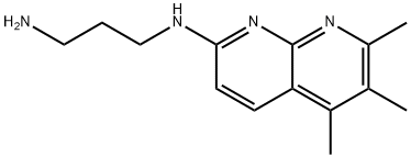 3-aMino-N-(5,6,7-triMethyl-1,8-naphthyridin-2-yl)propanaMide Struktur