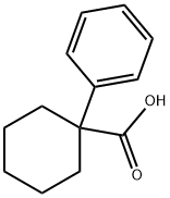 1-フェニルシクロヘキサン-1β-カルボン酸 化学構造式