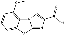 5-METHOXYIMIDAZO[2,1-B]BENZOTHIAZOLE-2-CARBOXYLIC ACID 结构式