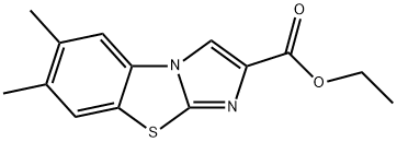 6,7-DIMETHYLIMIDAZO[2,1-B]BENZOTHIAZOLE-2-CARBOXYLIC ACID ETHYL ESTER 结构式