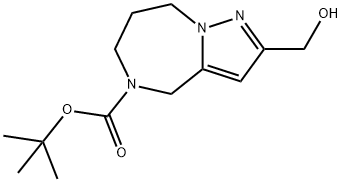 tert-Butyl 2-(hydroxymethyl)-7,8-dihydro-4H-pyrazolo[1,5-a][1,4]diazepine-5(6H)-carboxylate Structure
