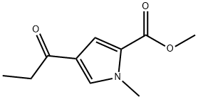 Methyl 1-methyl-4-propionyl-1H-pyrrole-2-carboxylate Structure