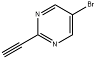 5-溴-2-乙炔基嘧啶 结构式