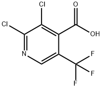 2,3-二氯-5-三氟甲基异烟酸 结构式