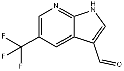 5-(trifluoromethyl)-1H-pyrrolo[2,3-b]pyridine-3-carbaldehyde Structure
