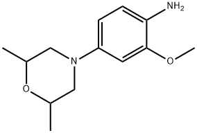 4-(2,6-dimethylmorpholino)-2-methoxyphenylamine Struktur