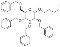 PENT-4-ENYL-2,3,46-TETRA-O-BENZYL-D-GLUCOPYRANOSIDE Structure