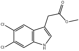 METHYL 5,6-DICHLORO-3-INDOLEACETATE Struktur