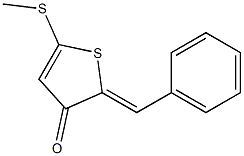 2-Benzylidene-5-(methylthio)thiophen-3(2H)-one, 113544-20-0, 结构式