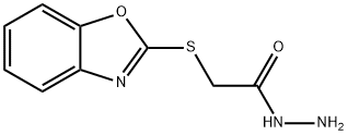 (BENZOOXAZOL-2-YLSULFANYL)-ACETIC ACID HYDRAZIDE 化学構造式