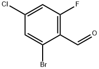 2-溴-4-氯-6-氟苯甲醛, 1135531-73-5, 结构式