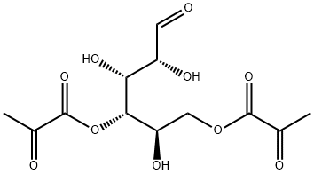 D-Galactose, 4,6-bis(2-oxopropanoate) 结构式