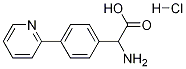 2-氨基-2-[4-(2-吡啶基)苯基]乙酸盐酸盐 结构式