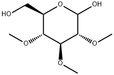 Glucopyranose, 2,3,4-tri-O-methyl- Struktur