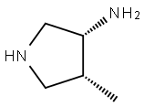 (3R,4R)-4-甲基吡咯烷-3-胺, 113617-67-7, 结构式