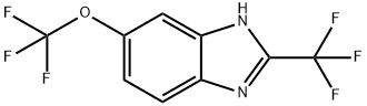 1H-BENZIMIDAZOLE, 5-(TRIFLUOROMETHOXY)-2-(TRIFLUOROMETHYL)-,113638-38-3,结构式