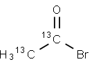 ACETYL-13C2 BROMIDE Struktur