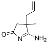 5-aMino-3,4-dihydro-4-Methyl-4-(2-propen-1-yl)-2H-Pyrrol-2-one 化学構造式