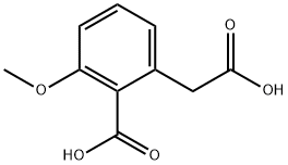 2-Carboxy-3-methoxybenzeneacetic acid, 1137-31-1, 结构式
