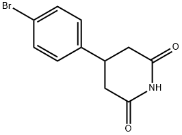 4-(4-溴-苯基)-哌啶-2,6-二酮 结构式