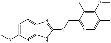 5-甲氧基-2-(4-甲氧基-3,5-二甲基吡啶-2-基)甲硫基)-3H-咪唑并[4,5-B]吡啶, 113713-24-9, 结构式