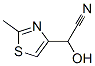 4-Thiazoleacetonitrile,  -alpha--hydroxy-2-methyl- 结构式