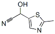 5-Thiazoleacetonitrile,  -alpha--hydroxy-2-methyl- 结构式